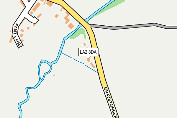 LA2 8DA map - OS OpenMap – Local (Ordnance Survey)