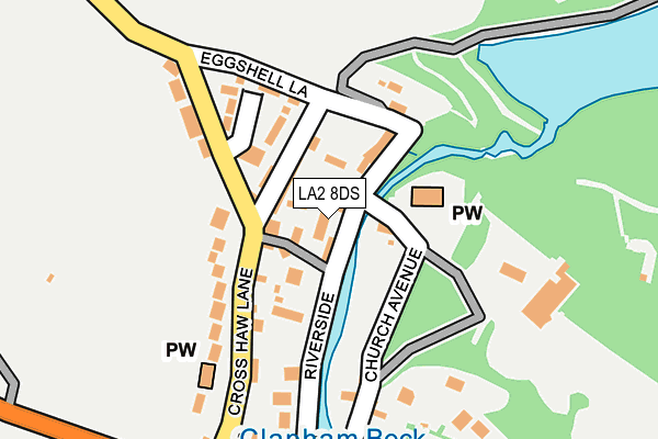 LA2 8DS map - OS OpenMap – Local (Ordnance Survey)