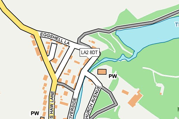 LA2 8DT map - OS OpenMap – Local (Ordnance Survey)