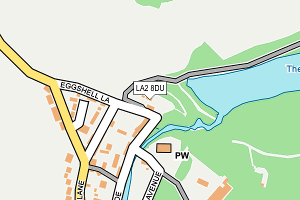 LA2 8DU map - OS OpenMap – Local (Ordnance Survey)