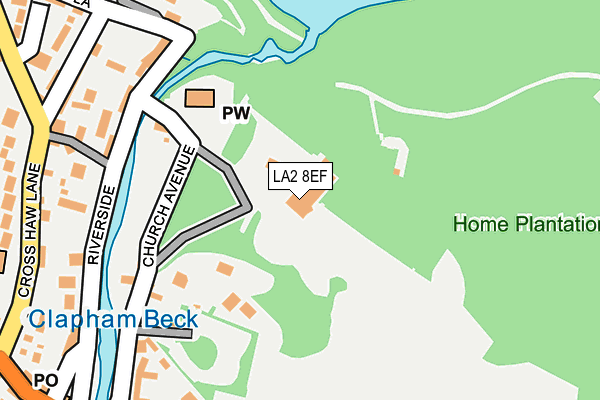 LA2 8EF map - OS OpenMap – Local (Ordnance Survey)