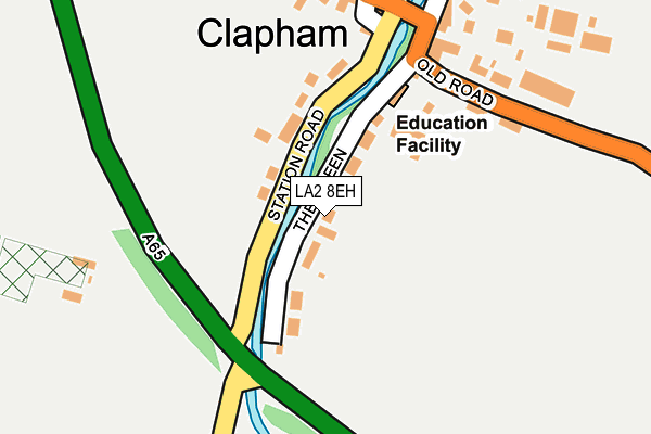 LA2 8EH map - OS OpenMap – Local (Ordnance Survey)