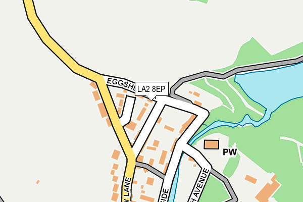 LA2 8EP map - OS OpenMap – Local (Ordnance Survey)