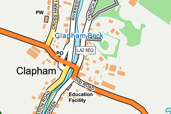 LA2 8EQ map - OS OpenMap – Local (Ordnance Survey)