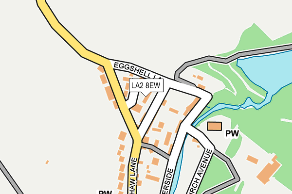 LA2 8EW map - OS OpenMap – Local (Ordnance Survey)