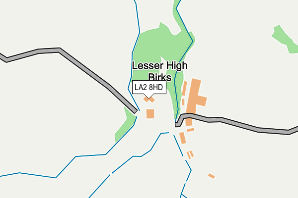 LA2 8HD map - OS OpenMap – Local (Ordnance Survey)