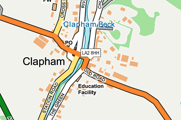 LA2 8HH map - OS OpenMap – Local (Ordnance Survey)