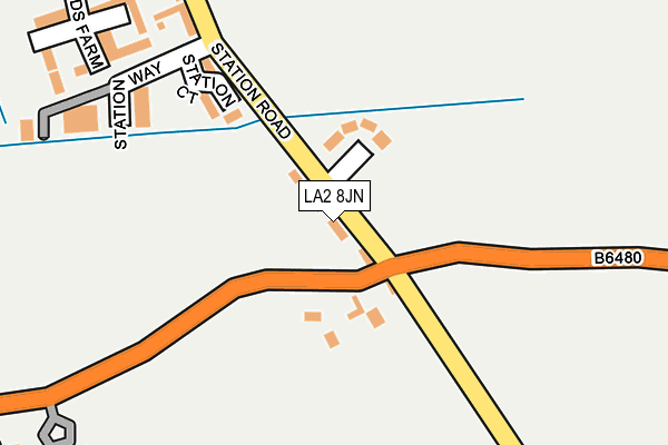 LA2 8JN map - OS OpenMap – Local (Ordnance Survey)