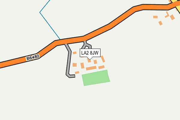 LA2 8JW map - OS OpenMap – Local (Ordnance Survey)