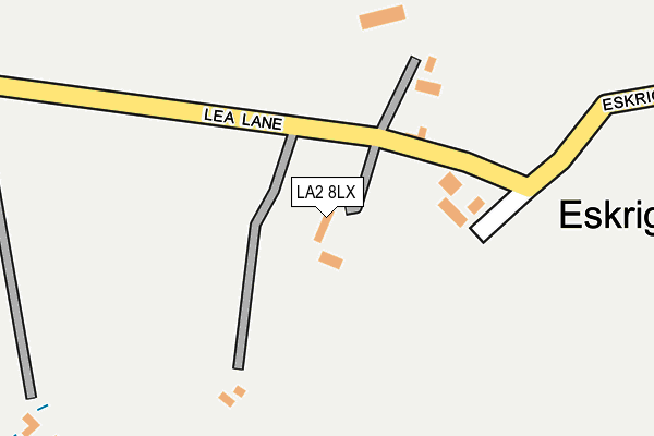 LA2 8LX map - OS OpenMap – Local (Ordnance Survey)