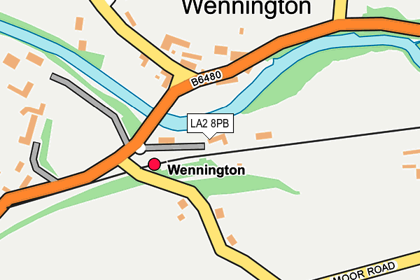 LA2 8PB map - OS OpenMap – Local (Ordnance Survey)