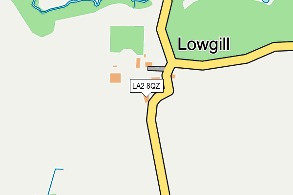 LA2 8QZ map - OS OpenMap – Local (Ordnance Survey)