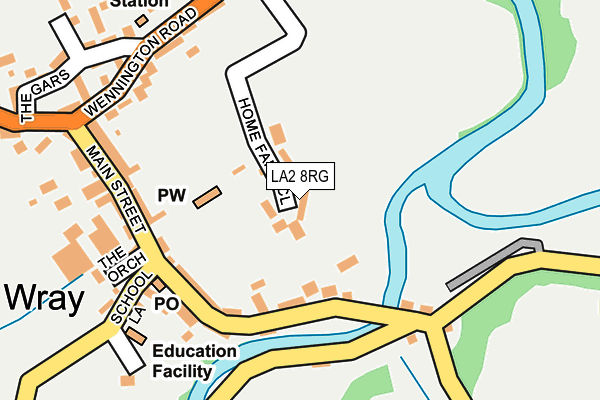 LA2 8RG map - OS OpenMap – Local (Ordnance Survey)