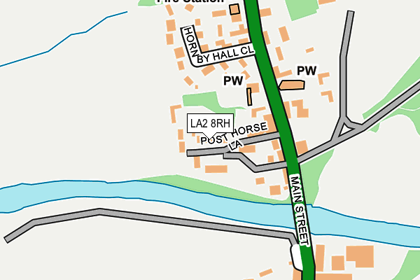 LA2 8RH map - OS OpenMap – Local (Ordnance Survey)