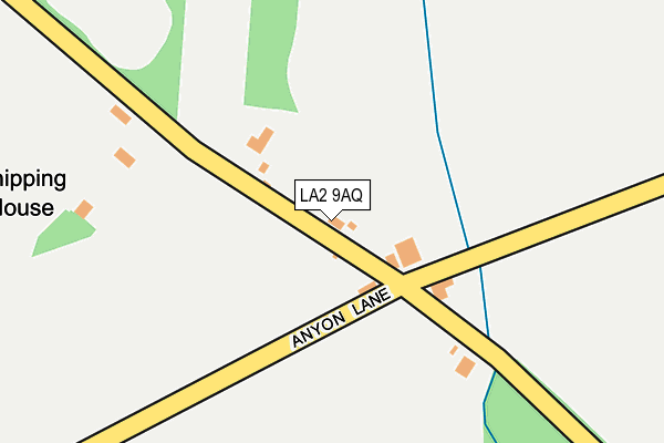 LA2 9AQ map - OS OpenMap – Local (Ordnance Survey)