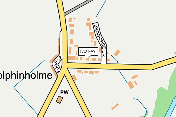 LA2 9AY map - OS OpenMap – Local (Ordnance Survey)