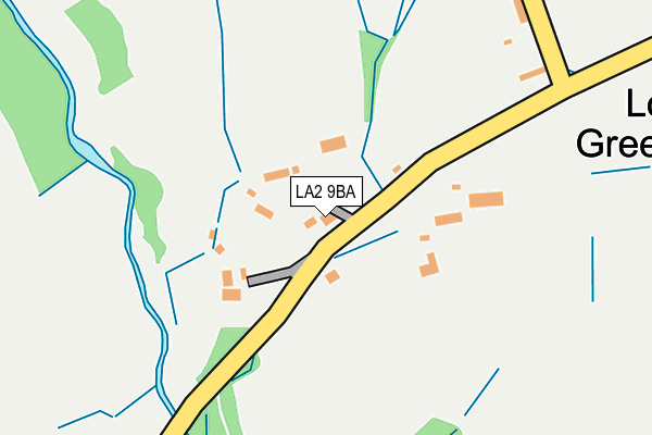 LA2 9BA map - OS OpenMap – Local (Ordnance Survey)