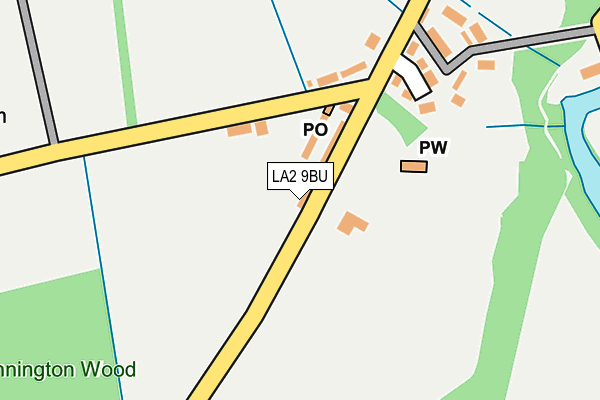 LA2 9BU map - OS OpenMap – Local (Ordnance Survey)
