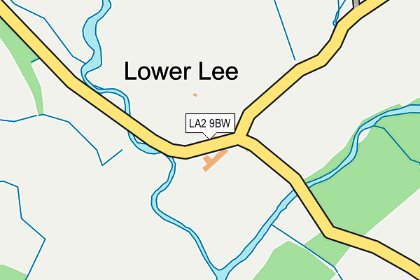 LA2 9BW map - OS OpenMap – Local (Ordnance Survey)