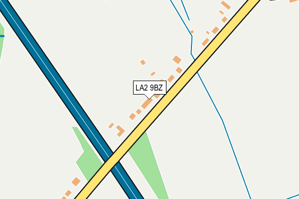 LA2 9BZ map - OS OpenMap – Local (Ordnance Survey)