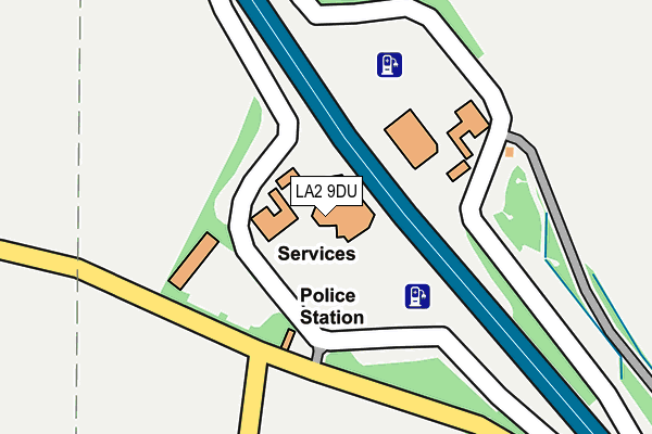 LA2 9DU map - OS OpenMap – Local (Ordnance Survey)
