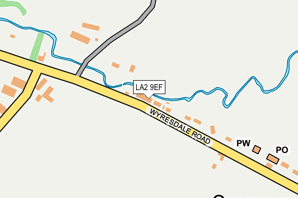 LA2 9EF map - OS OpenMap – Local (Ordnance Survey)
