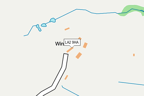 LA2 9HA map - OS OpenMap – Local (Ordnance Survey)
