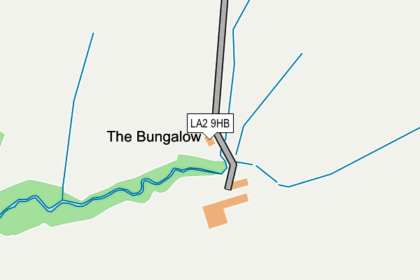 LA2 9HB map - OS OpenMap – Local (Ordnance Survey)