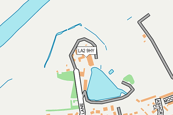 LA2 9HY map - OS OpenMap – Local (Ordnance Survey)