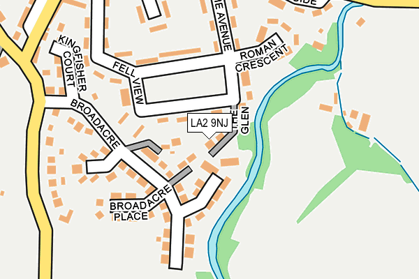 LA2 9NJ map - OS OpenMap – Local (Ordnance Survey)