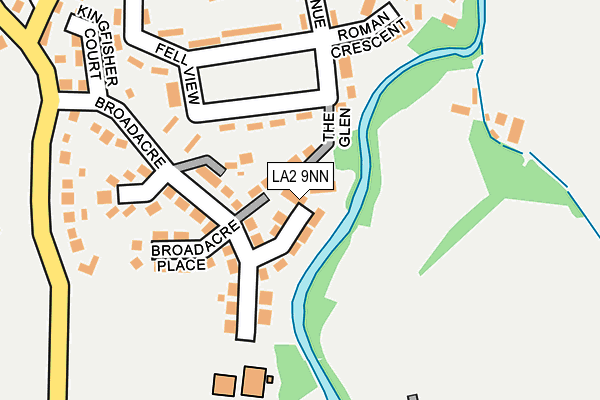 LA2 9NN map - OS OpenMap – Local (Ordnance Survey)