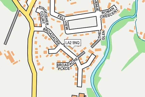 LA2 9NQ map - OS OpenMap – Local (Ordnance Survey)