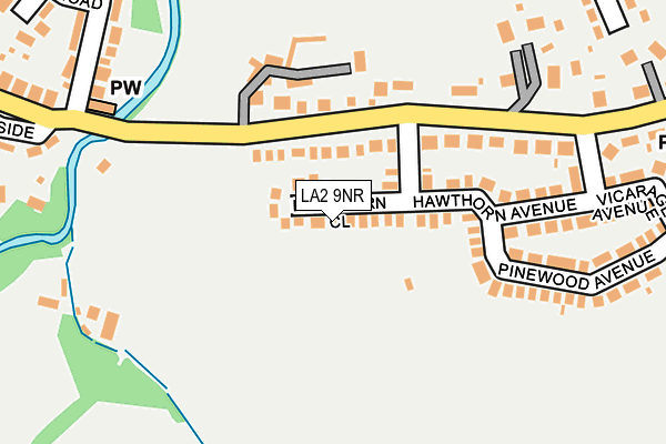 LA2 9NR map - OS OpenMap – Local (Ordnance Survey)