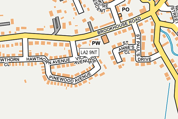 LA2 9NT map - OS OpenMap – Local (Ordnance Survey)