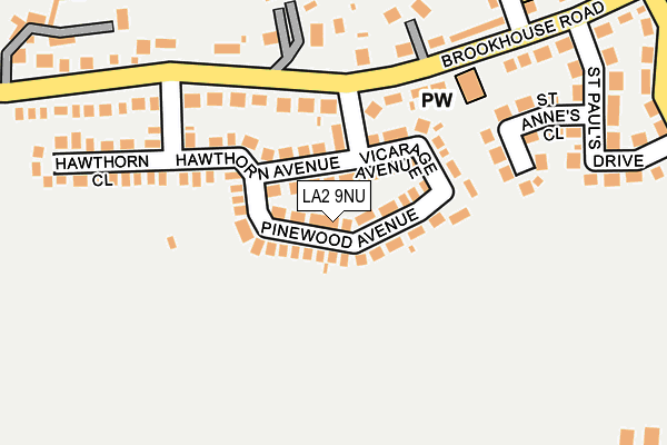 LA2 9NU map - OS OpenMap – Local (Ordnance Survey)