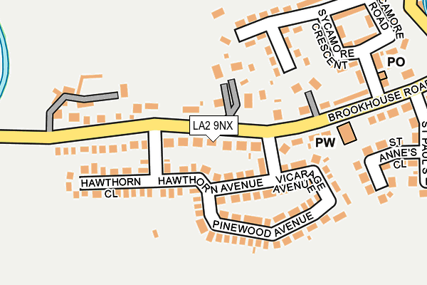 LA2 9NX map - OS OpenMap – Local (Ordnance Survey)