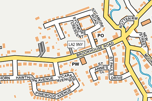LA2 9NY map - OS OpenMap – Local (Ordnance Survey)
