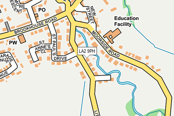 LA2 9PH map - OS OpenMap – Local (Ordnance Survey)