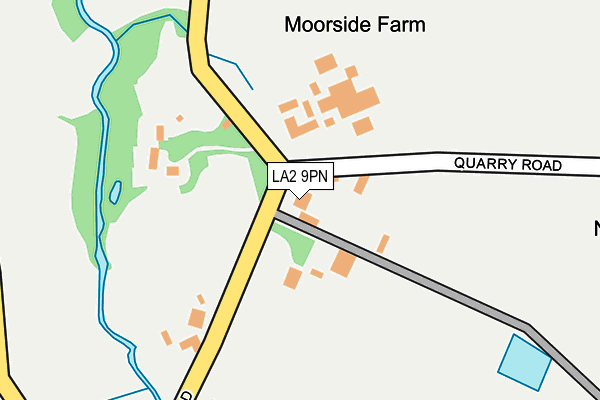 LA2 9PN map - OS OpenMap – Local (Ordnance Survey)