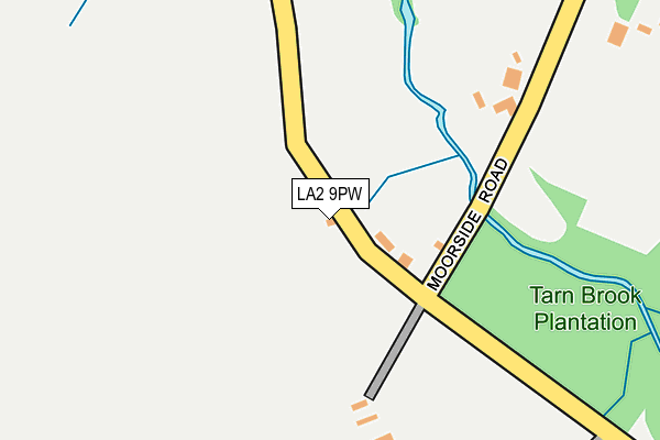 LA2 9PW map - OS OpenMap – Local (Ordnance Survey)