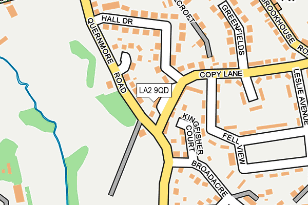 LA2 9QD map - OS OpenMap – Local (Ordnance Survey)