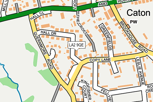 LA2 9QE map - OS OpenMap – Local (Ordnance Survey)