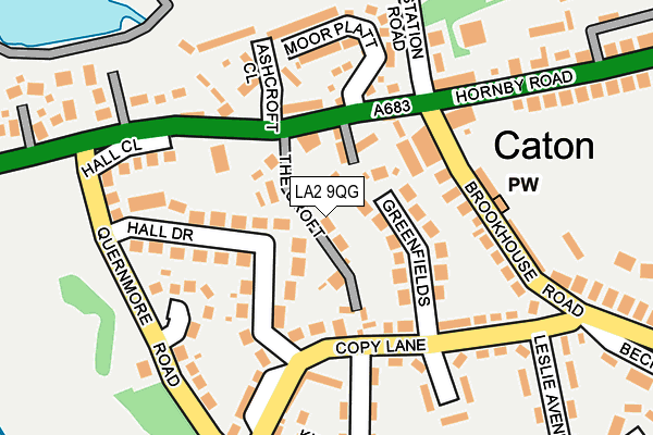 LA2 9QG map - OS OpenMap – Local (Ordnance Survey)