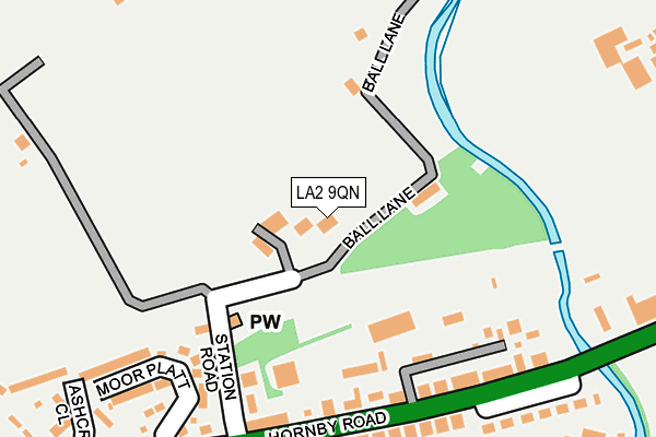 LA2 9QN map - OS OpenMap – Local (Ordnance Survey)