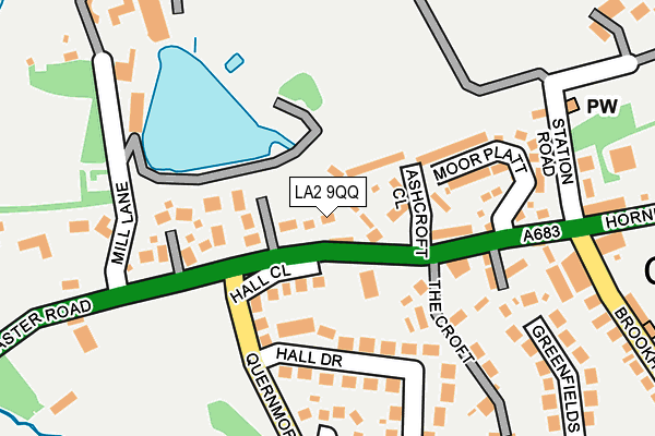 LA2 9QQ map - OS OpenMap – Local (Ordnance Survey)