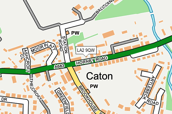 LA2 9QW map - OS OpenMap – Local (Ordnance Survey)