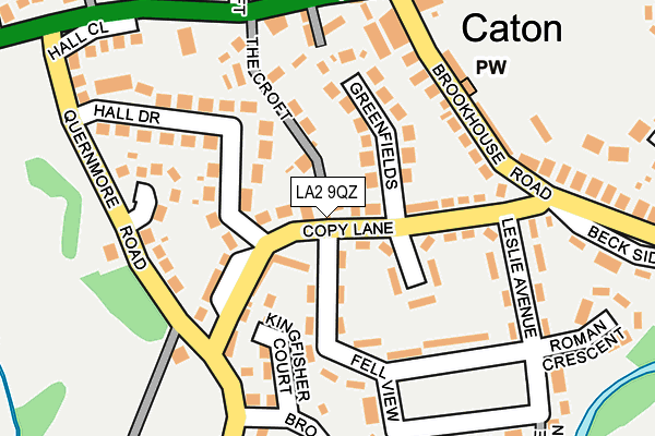 LA2 9QZ map - OS OpenMap – Local (Ordnance Survey)