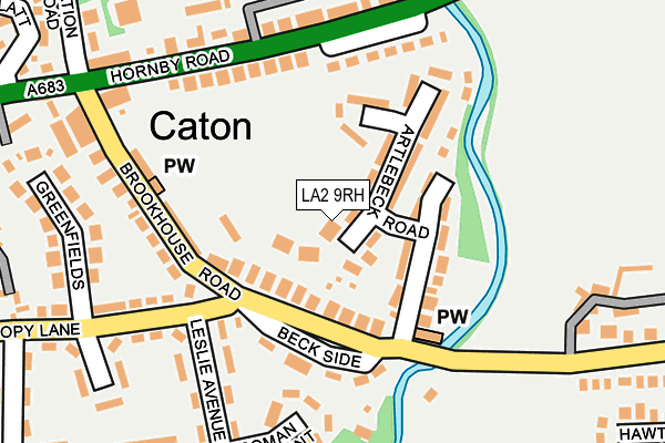 LA2 9RH map - OS OpenMap – Local (Ordnance Survey)