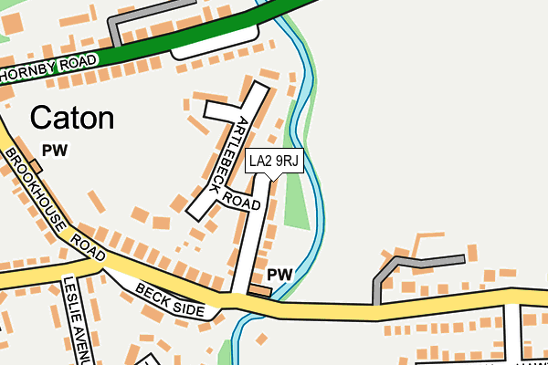 LA2 9RJ map - OS OpenMap – Local (Ordnance Survey)