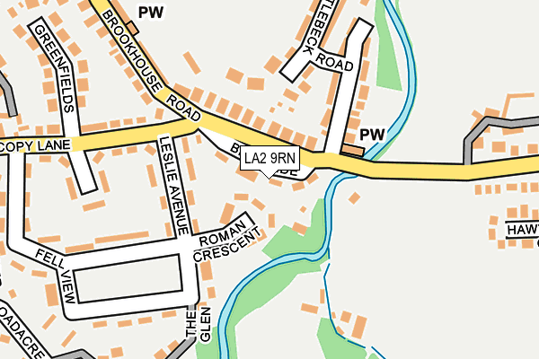 LA2 9RN map - OS OpenMap – Local (Ordnance Survey)
